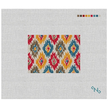 Sebah Ikat Needlepoint Card Wallet Kit