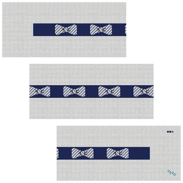 Seersucker Bow Ties Needlepoint Belt Kit