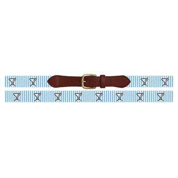 Seersucker Martini Needlepoint Belt