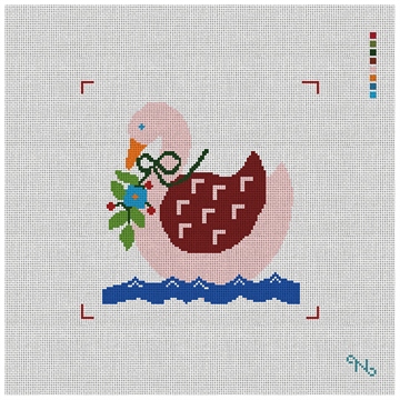Seven Swans A-Swimming Needlepoint Kit