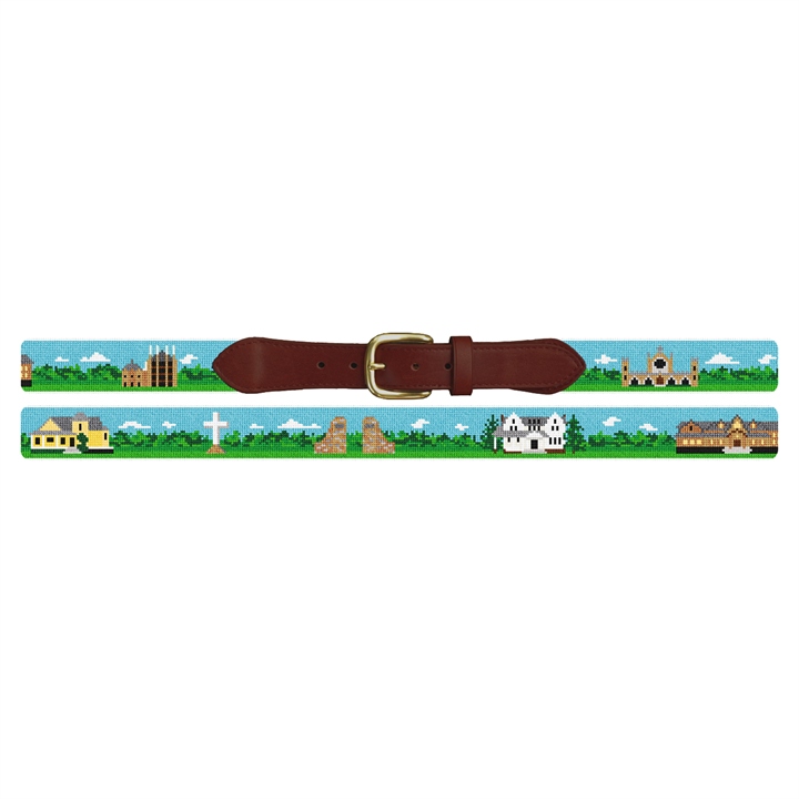 Sewanee Tennessee Landscape Needlepoint Belt