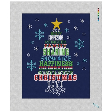 Sharing Christmas Tree Needlepoint Kit