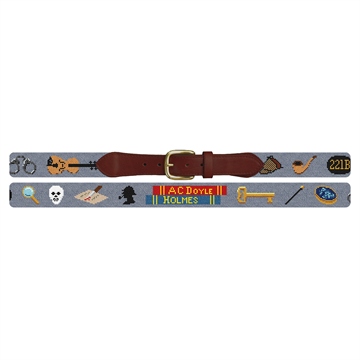 Sherlock Holmes Needlepoint Belt