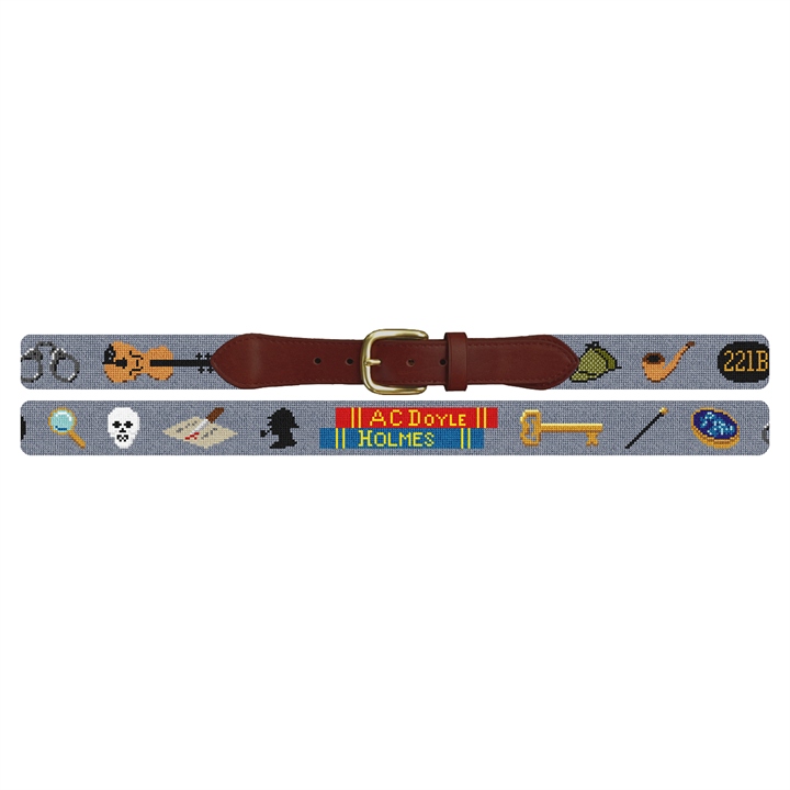 Sherlock Holmes Needlepoint Belt