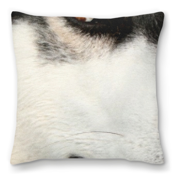 Siberian Husky Needlepoint Pillow 