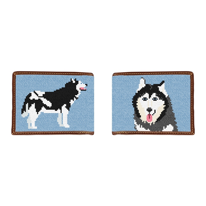Siberian Huskies Dog Stamped Cross Stitch Kits For Beginners With Hoop...