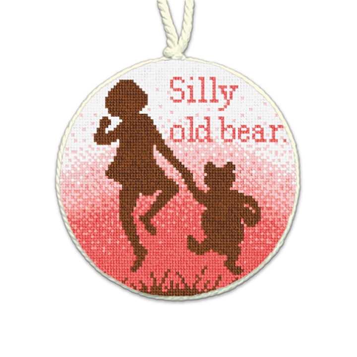 Silly Old Bear Needlepoint Ornament