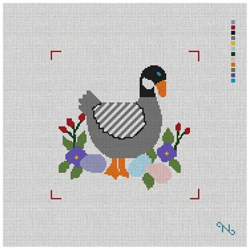 Six Geese A-Laying Needlepoint Kit