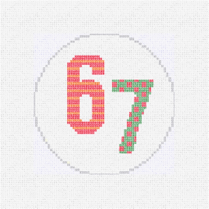 Six Seven Needlepoint Ornament Kit