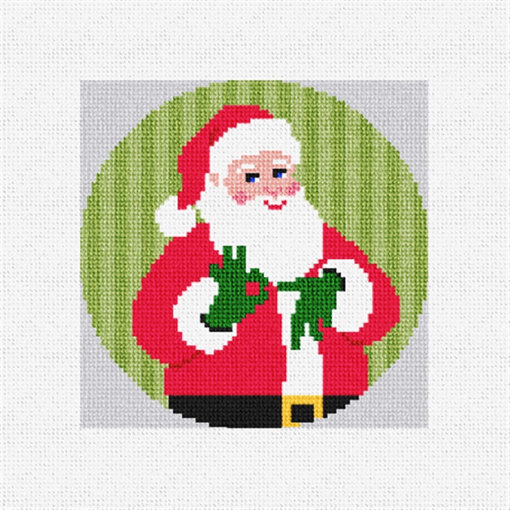 Six Seven Silly Santa Needlepoint Ornament Kit