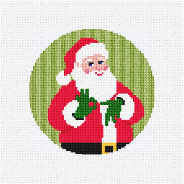 Six Seven Silly Santa Needlepoint Ornament Kit