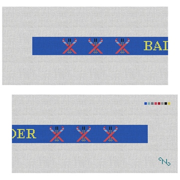 Skiing Needlepoint Dog Collar Kit