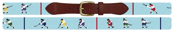 Slap Shot Needlepoint Belt 