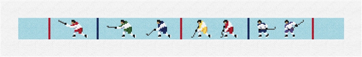 Slap Shot Needlepoint Dog Collar Kit