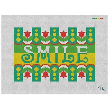 Smile Needlepoint Pillow Kit