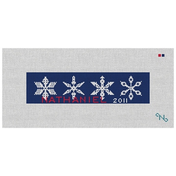 Snowflake Needlepoint Christmas Ornament Kit