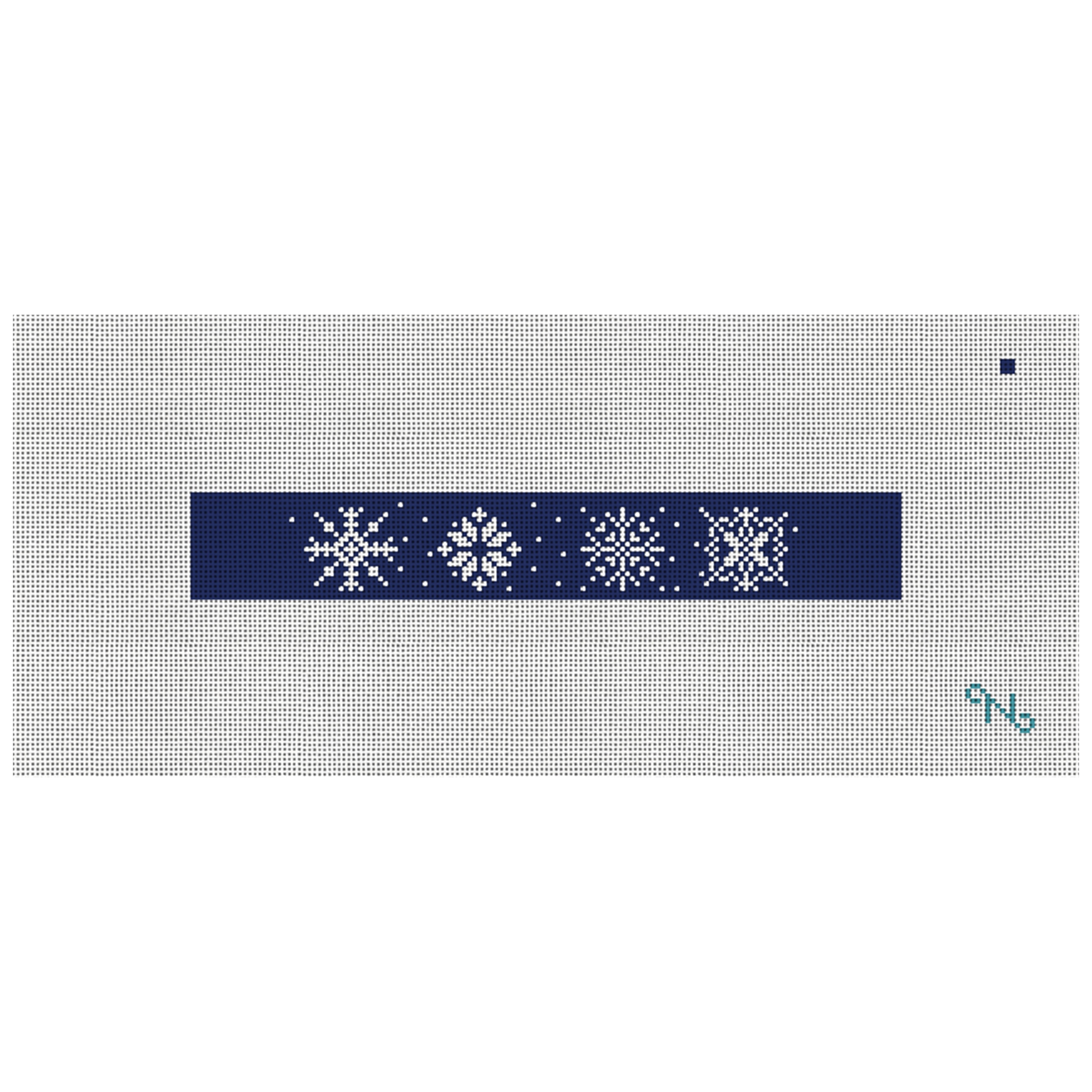 Snowflakes Needlepoint Key Fob Kit