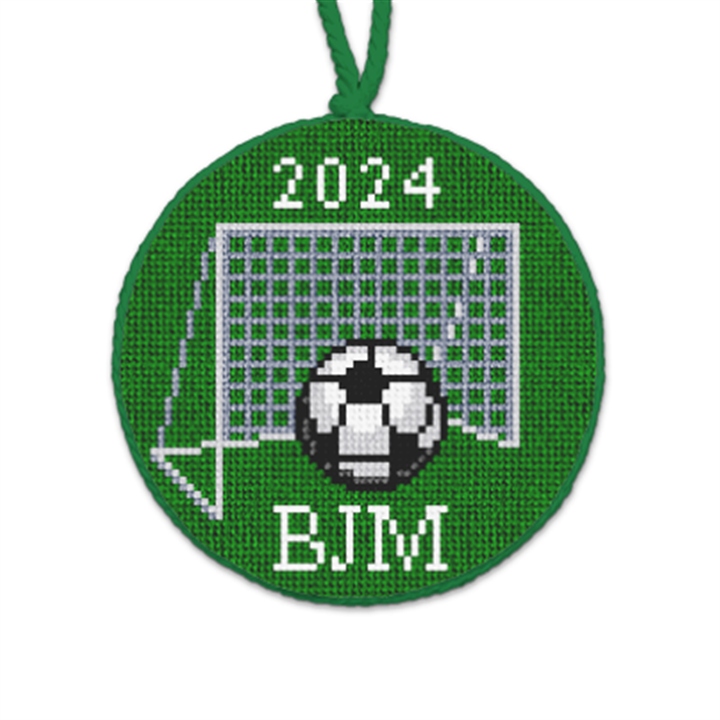 Soccer Goal Needlepoint Ornament