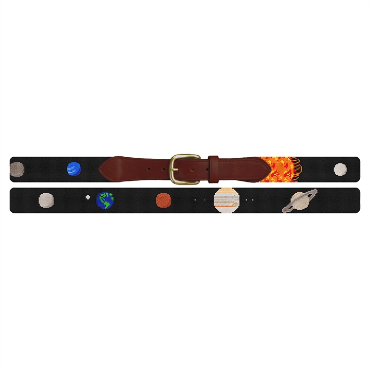 Solar System Needlepoint Belt