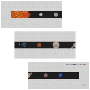 Solar System Needlepoint Belt Kit