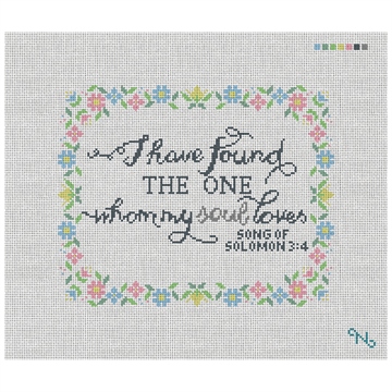 Song of Solomon Wedding Needlepoint Pillow Kit