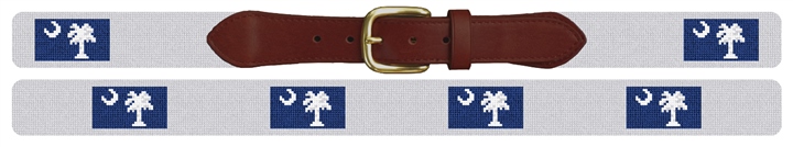 South Carolina Flag Needlepoint Belt