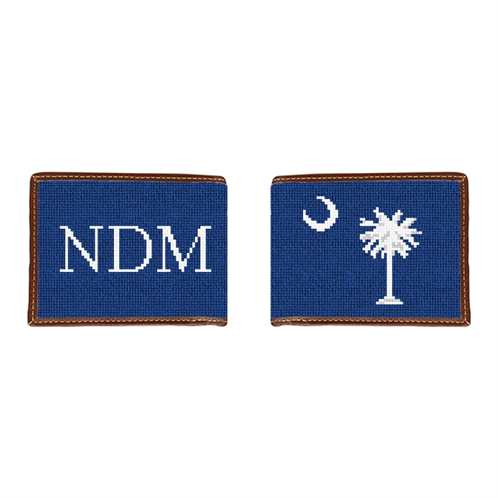 South Carolina Flag Needlepoint Wallet