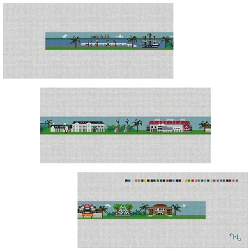 South Tampa Landscape Needlepoint Belt Kit