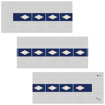 Southwestern Diamond Needlepoint Belt Kit Stitched Preview