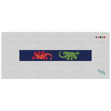 Southwestern Gecko Needlepoint Key Fob Kit