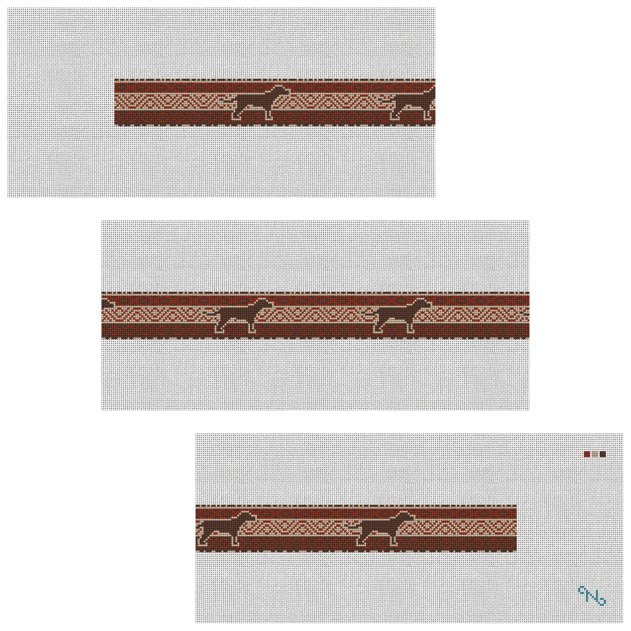 Southwestern Lab Needlepoint Belt Kit