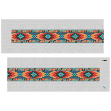 Southwestern Purse Guitar Strap Needlepoint Kit Stitched Preview