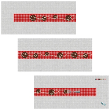 Spaghetti and Meatballs Needlepoint Belt Kit