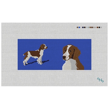 Spaniel Needlepoint Flask Kit