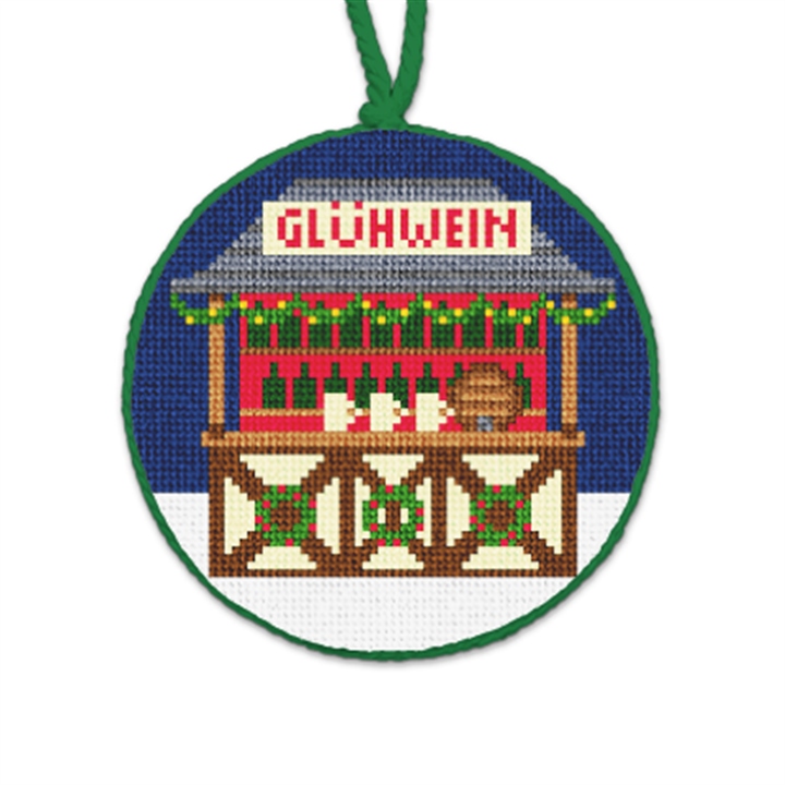 Spiced Wine Needlepoint Ornament