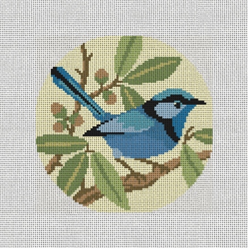 Splendid Fairy Wren Needlepoint Ornament Kit