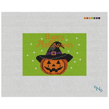 Spooky Night Green Needlepoint Door Hanger Kit