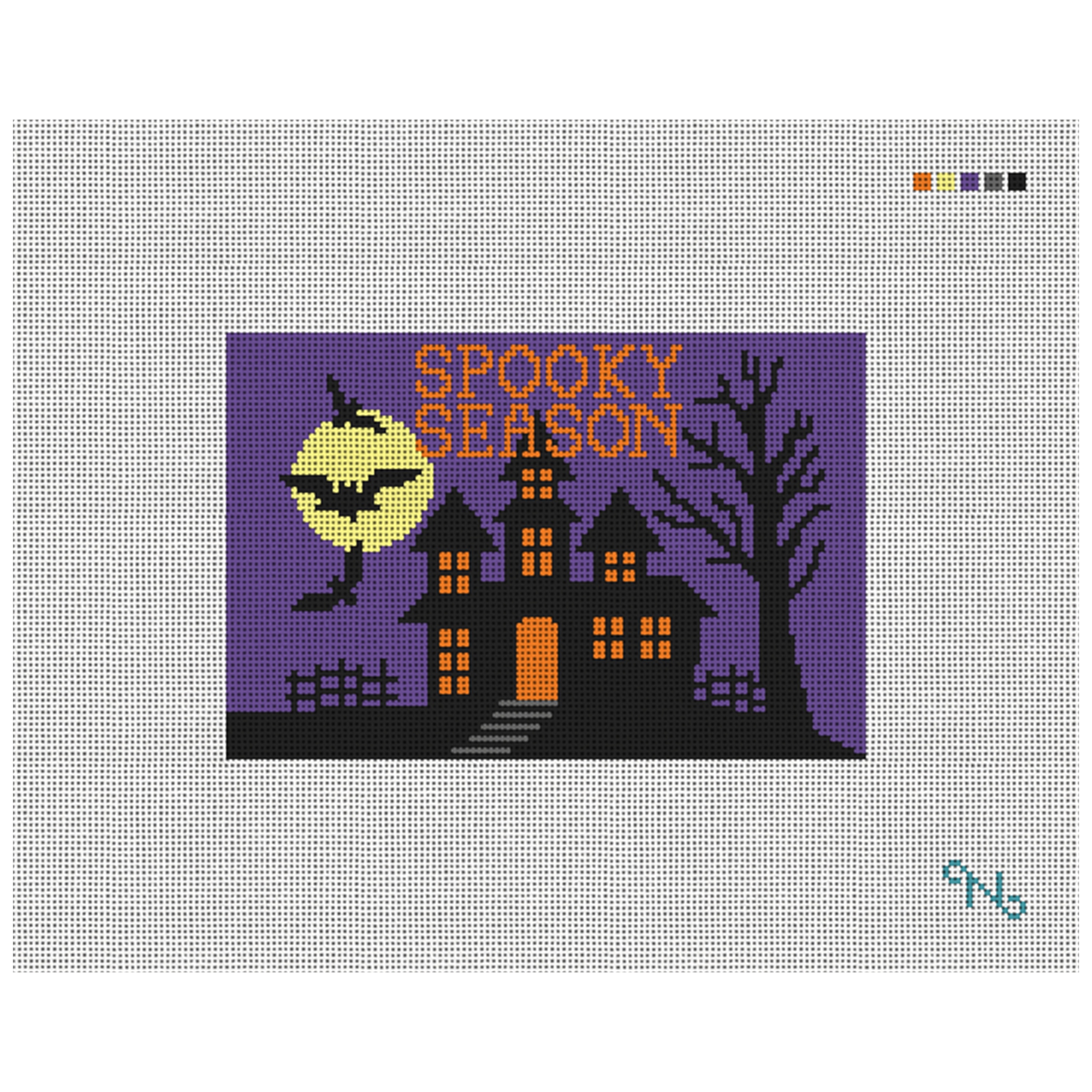 Spooky Season Needlepoint Door Hanger Kit