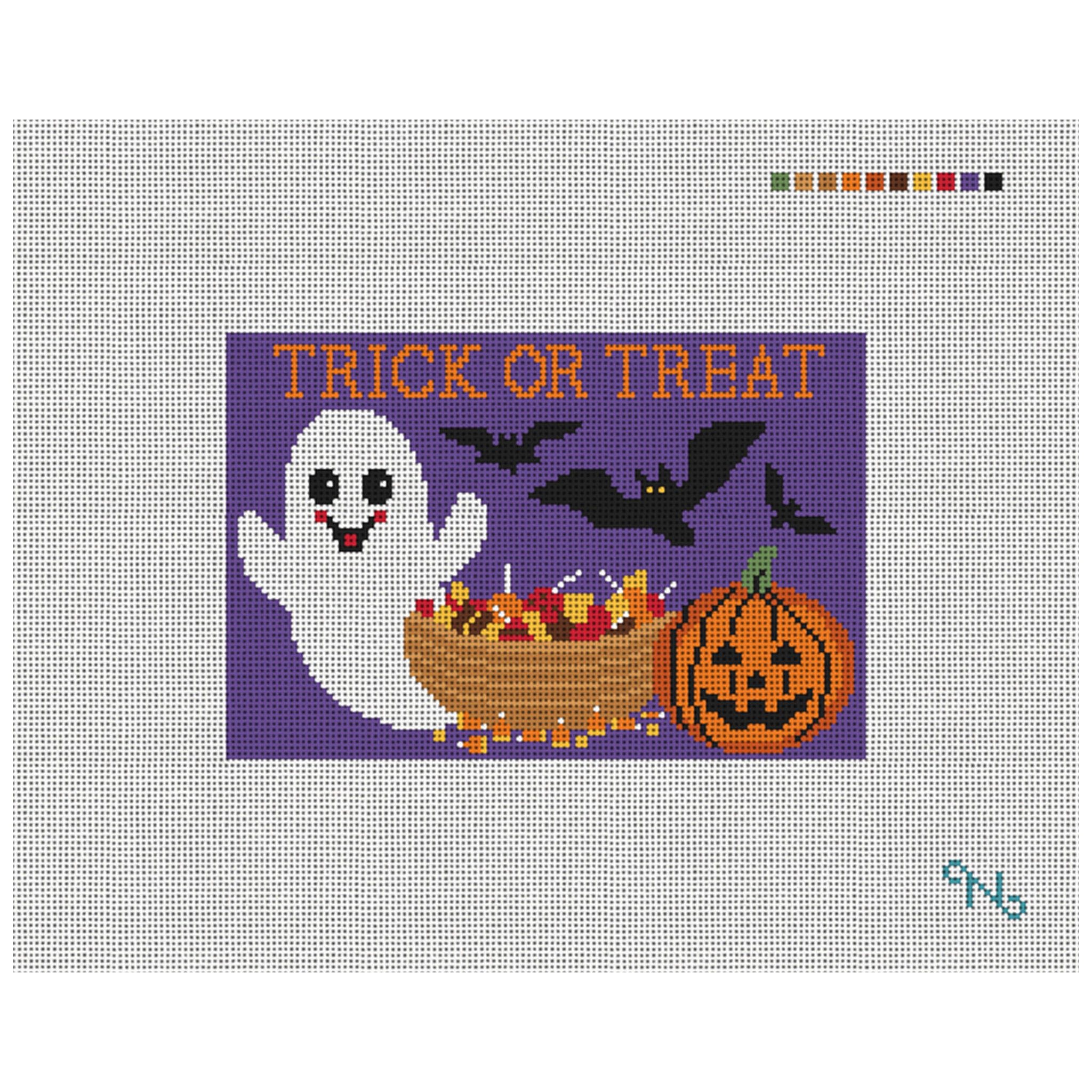 Spooky Treat Needlepoint Door Hanger Kit
