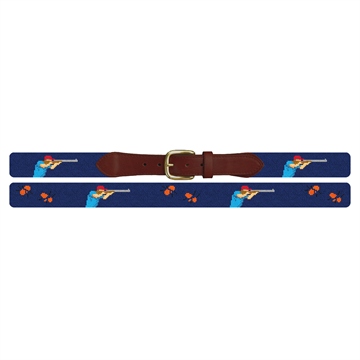 Sporting Clays Needlepoint Belt