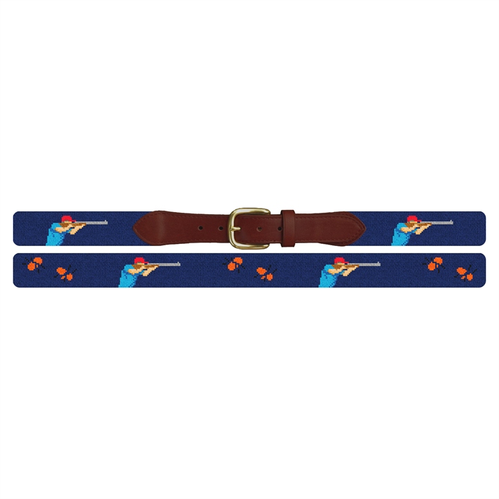 Sporting Clays Needlepoint Belt 
