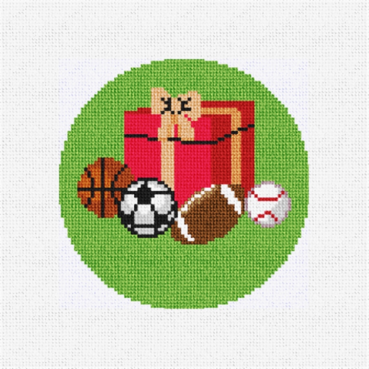Sports Fan Needlepoint Ornament Kit