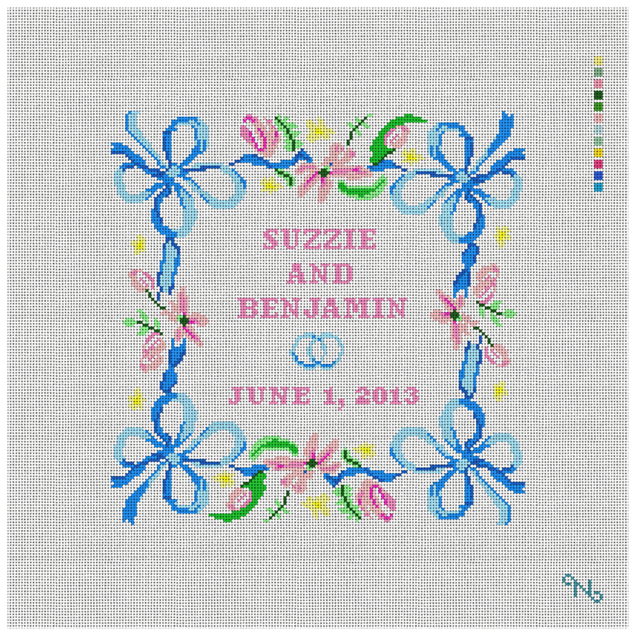 Spring Ribbon Ring Bearer Pillow Kit
