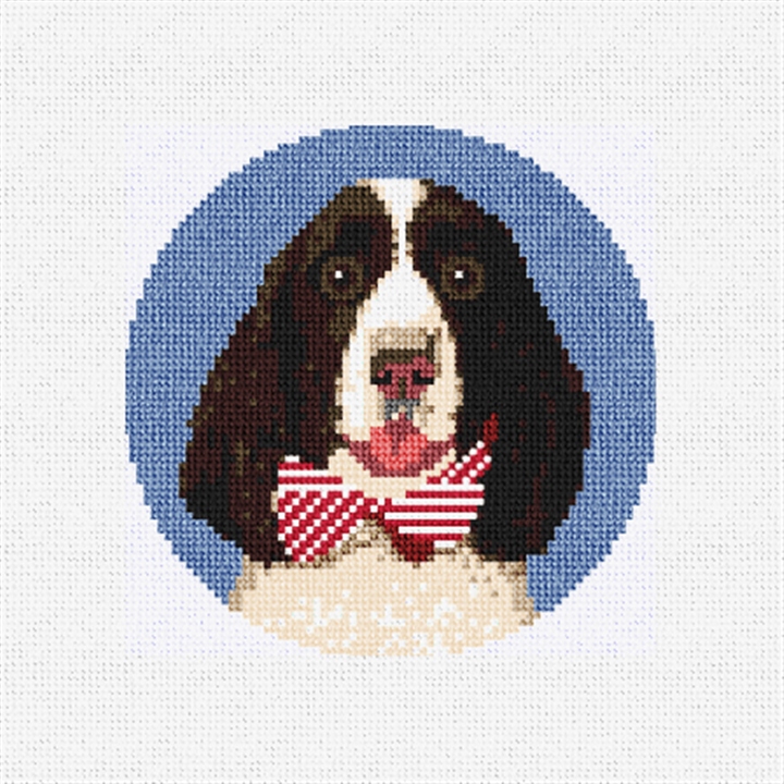 Springer Spaniel Needlepoint Ornament Kit