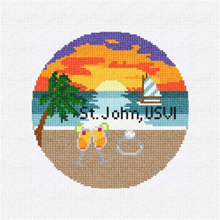 St. John USVI Needlepoint Ornament Kit