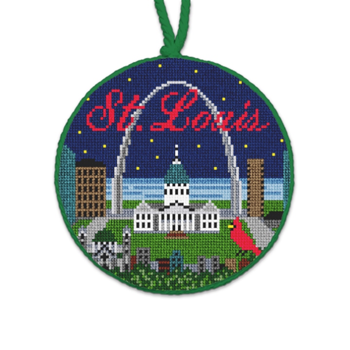 St. Louis Needlepoint Ornament 