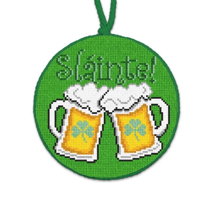 St. Patrick's Day Cheer Needlepoint Ornament