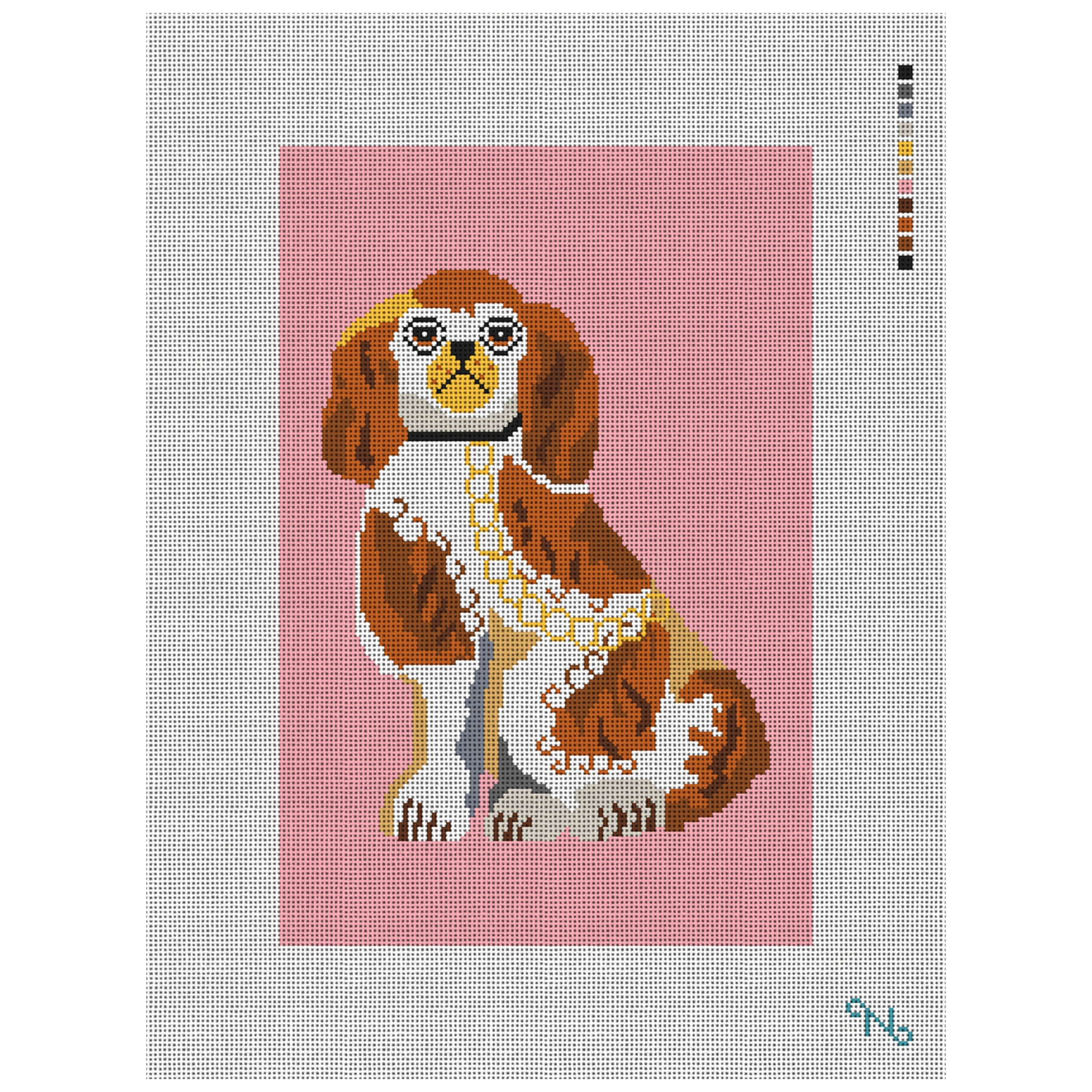 Staffordshire Terrier Needlepoint Kit