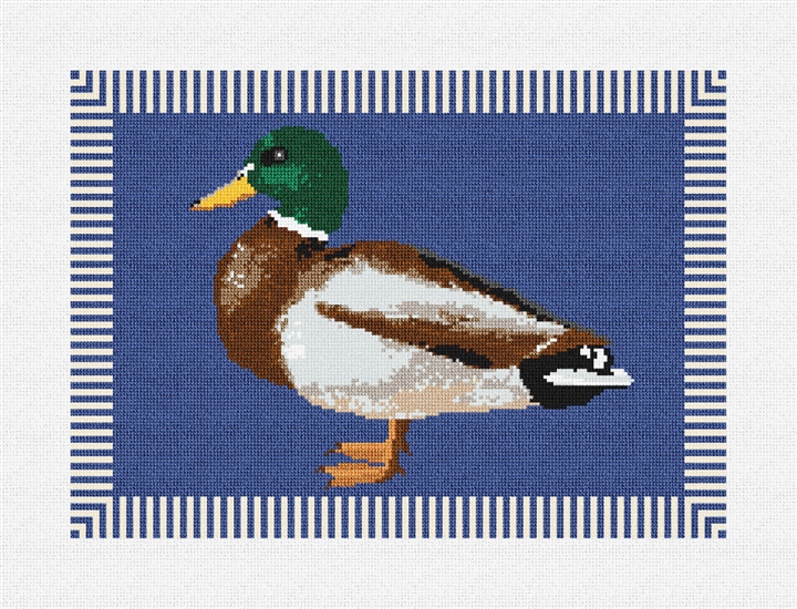 Standing Mallard Needlepoint Pillow Kit