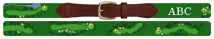 Stanwich Golf Course Needlepoint Belt